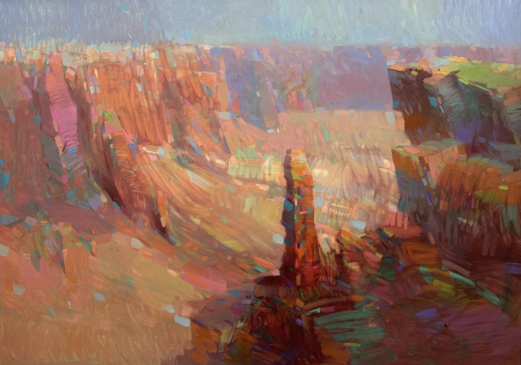 Canyon Rocks, Original oil Painting, Handmade artwork, One of a Kind                 